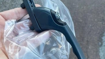 Ручка с замком антрацит 