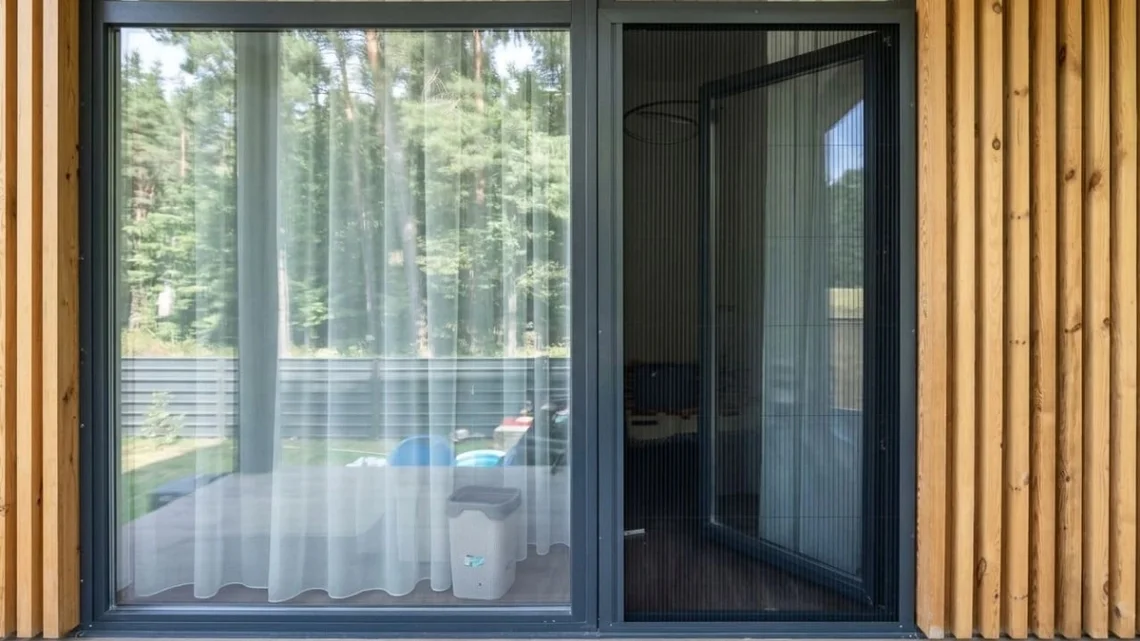 Москитная сетка плиссе в Киеве — после